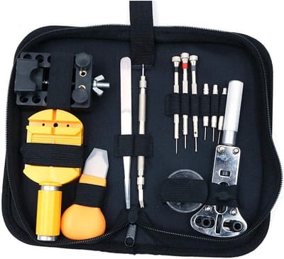 Complete Horlogereparatieset met Horlogekastopener, Veerpen en Gereedschap voor Horlogebanden en Links