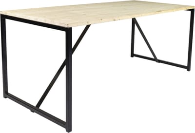 MaximaVida industrieel metalen tafelonderstel Boston 80 cm zwart