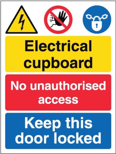 Veiligheidsbord - Geen onbevoegde toegang - 210 x 297 mm (A4) - 3mm aluminium composiet