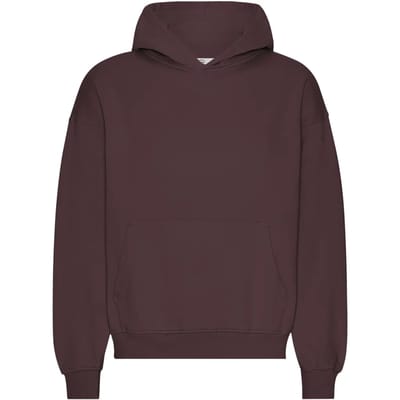 Oversized sweatshirt met capuchon Colorful Standard Organic Oxblood Red