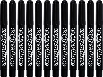 Colortime stift,  5 mm lijn, zwart, 12 stuks