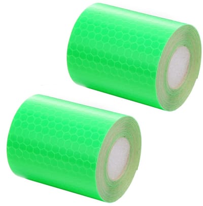 Famanu – Reflecterende tape 2 rollen 5 cm x 3 m – waterdicht – hoge zichtbaarheid voor wegwerk en fiets