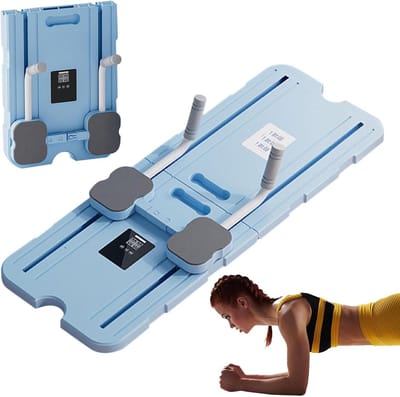 Pilates Board - Fitness Apparaat - Core Training - Opvouwbaar Ontwerp - 104 x 38 cm - Blauw