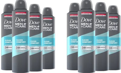 Dove Deo Spray XL - Clean Comfort - Voordeelverpakking 8 x 250 ml