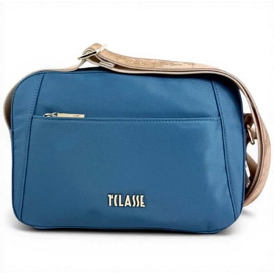 Alviero Martini 1 Classe Breeze Nylon Vrouwen Blue Pacific Fabric Reporter Bag