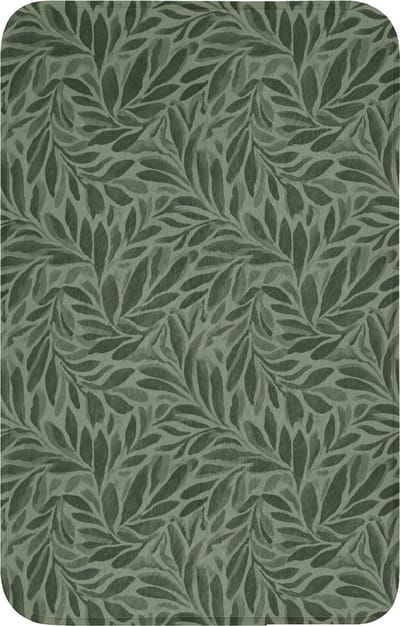 WC mat 50x80 cm - Antislip - Bladeren - Organisch - Groen - Toiletmat - Vloermat - Douchemat - Toilet tapijt - Toiletmatten
