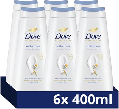 Dove- Douchegel - Anti-Stress - 6 x 400 ml - Voordeelverpakking