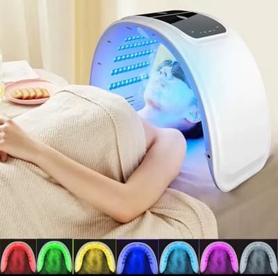 LED Lichttherapie Gezichtsmasker - 7 LED Lichttherapieën - Huidverzorging Anti Aging - Lichttherapie - Verhelpt Acne - Led Gezichtsmasker - Therapie Masker - Huidverjongingsapparaat - Anti Aging Masker