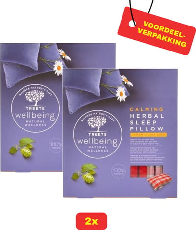 2x Treets Herbal calming sleep pillow / kruidenmix / bevorderd de goede nacht rust - Voordeelverpakking!