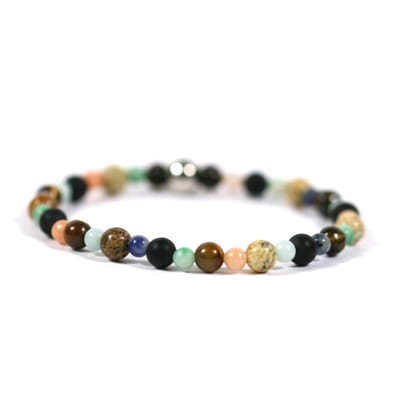 Heaven Eleven KIDS - meisjes - armband - edelsteen - mix - 4mm - 14cm