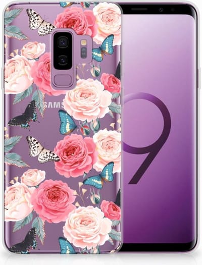 Samsung Galaxy S9 Plus TPU Case Butterfly Roses