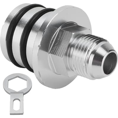10AN Plug Adapter Ontluchtingsfitting Billet Aluminium met Sleutel Vervanging voor Honda gray