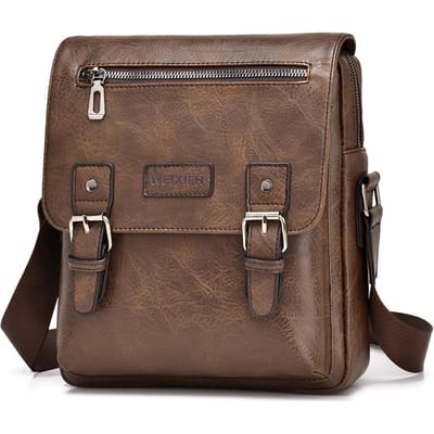 Sac Homme Mode Sac à Bandoulière Mari 7,9 pouces iPad Sac Bandoulière Qualité Luxe Sac à Main Sacs Messager Voyage Courte Distance 22x6x26cm