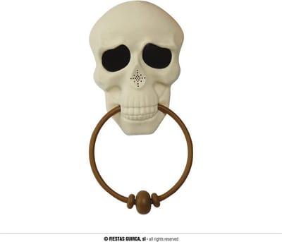 Fiestas Guirca - Deurbel skelet (met geluid) - Halloween - Halloween Decoratie - Halloween Versiering