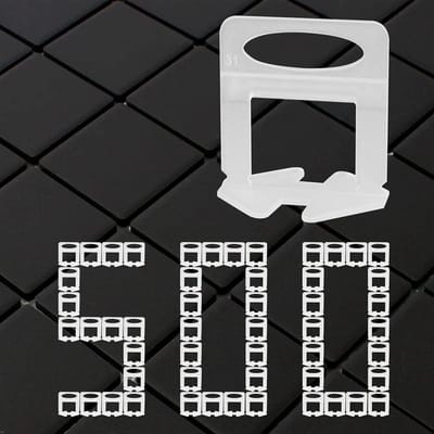Deuvuo 500 stuks tegelnivelleringssysteem, 3 mm treklussen, 3 mm tegelnivelleringsset tegels, leghulp voor tegels, hoogte 3-12 mm, geen oneffen tegels meer