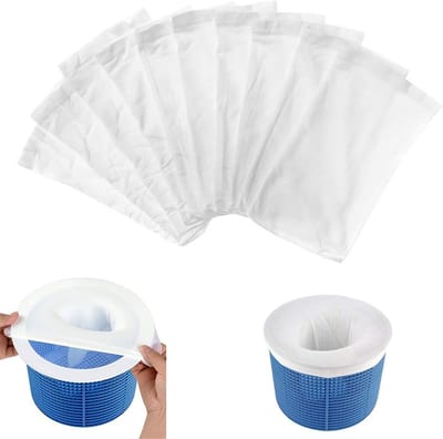 Skimmer-zwembadsokken - 10 stuks Nylon Net voor het Opvangen van Bladeren, Gras, Haren en Insecten