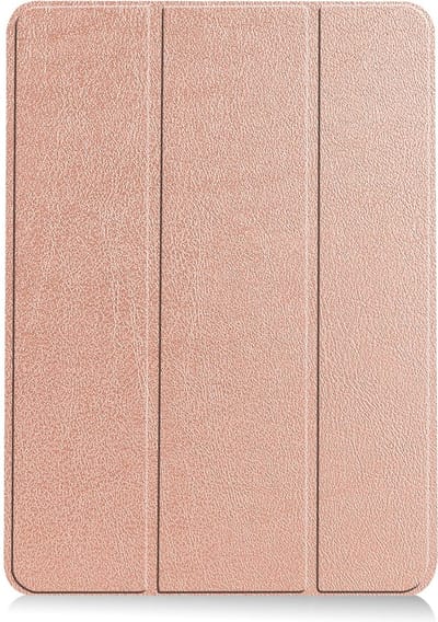 Hoesje - Geschikt voor Apple iPad Air 6 (2024) - 13 inch - 6e Generatie - M2 - Dun & Stevig - Trifold Bookcase - Hard Cover Case - Met Uitsparing Geschikt voor Apple Pencil - Hardcover Book - Tablet Hoes - Rosé goud