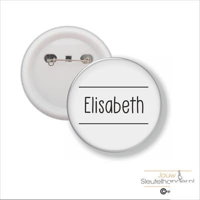 Button Met Speld 58 MM - Elisabeth