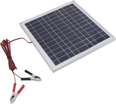 Draagbaar monokristallijn zonnepaneel, 50 W, duurzaam, energie-efficiënt, voor kamperen en wandelen, aluminium, 26,9 x 27,9 cm