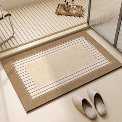 Duitse lichte luxe badkamerdeur sterk absorberende mat toilet diatomeeënaarde vloermat toilet antislip voetpad sneldrogend tapijt 60x90cm23.6x35.4in