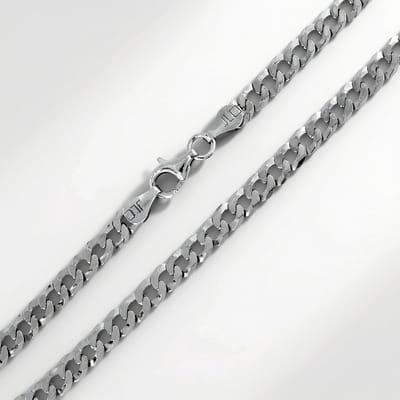 Cavill - Zilveren Ketting 925 Sterling Zilver - 55 cm Robuuste Pantserketting - Unisex met Karabijnsluiting - Tijdloos & Minimalistisch Design