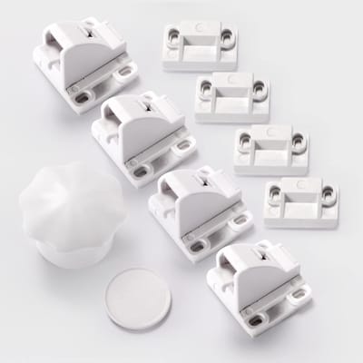 Jippie's Magneetsloten 4 Stuks - kastbeveiliging voor kinderen -keukenbeveiliging - wit