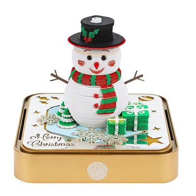 Dailygoods- Notitieblok 3D Sneeuwman Ontwerp - Memo Pad - Multifunctioneel - Kalender 2026 - Decoratief - Hoogwaardige Afwerking