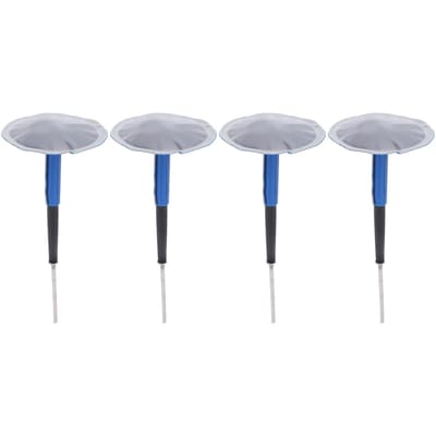 24 pièces Mèche de réparation de pneu Caoutchouc Acier Mèche Champignon pour Réparer Vélo Voiture gray