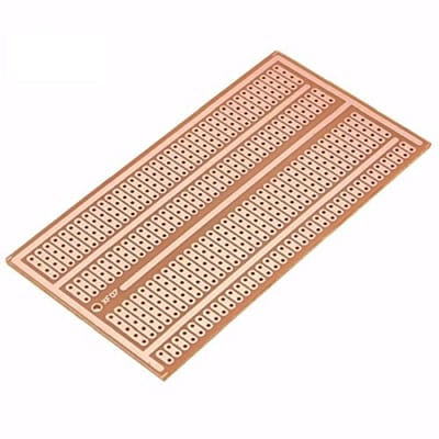 Allecto - Copper Prototype Paper Breadboard - 10 Stuks 5x10cm - Ideaal voor Prototyping - Perfect voor Elektronica - Verbeter je Circuitbouw