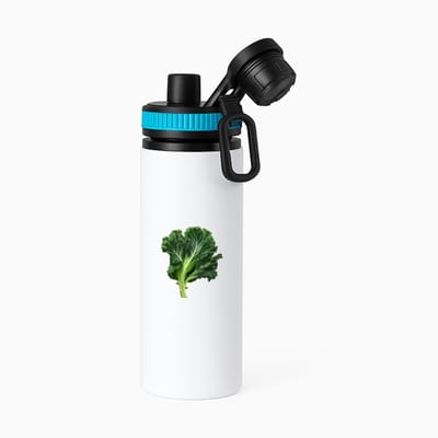 Hacebo® - Boerenkool waterfles met draaidop blauw - Eten & drinken - junkfood - Liefhebbers van groente en fruit - Groente - gezond eten - eten - water fles - 850ML