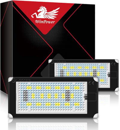 LED Kentekenplaatverlichting Set 6000K Koel Wit Foutloos voor BMW E46 Coupé M3 (1998-2003), 2 Stuks