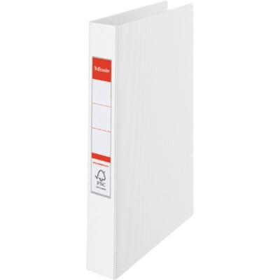 Esselte Vivida Duurzame Kunststof 2-Rings Ringband voor 190 A4 Vel - Rugbreedte van 42mm - Wit