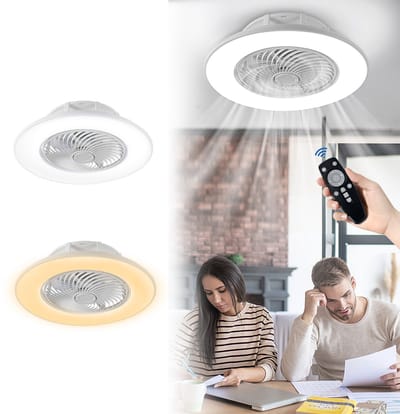 NAIZY 90W Moderne LED Plafondventilator, Dimbaar En Stil, Met Verlichting & Afstandsbediening, Geschikt Voor Woonkamer, Slaapkamer & Eetkamer