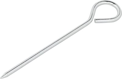 ProPlus Stalen tentharing met oog - 19 cm - Zilver - Geschikt voor zachte bodems