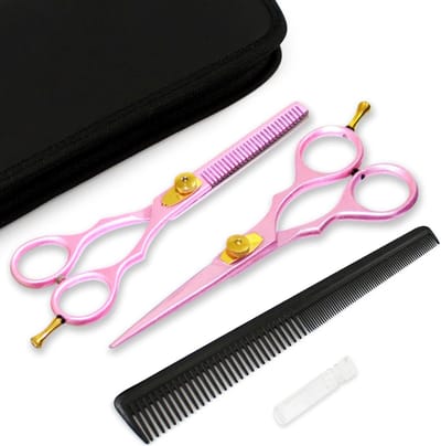 Professionele Kappersscharenset - 5,5 inch Haarknipschaar en Dunner Wordende Schaar met Kam en Etui