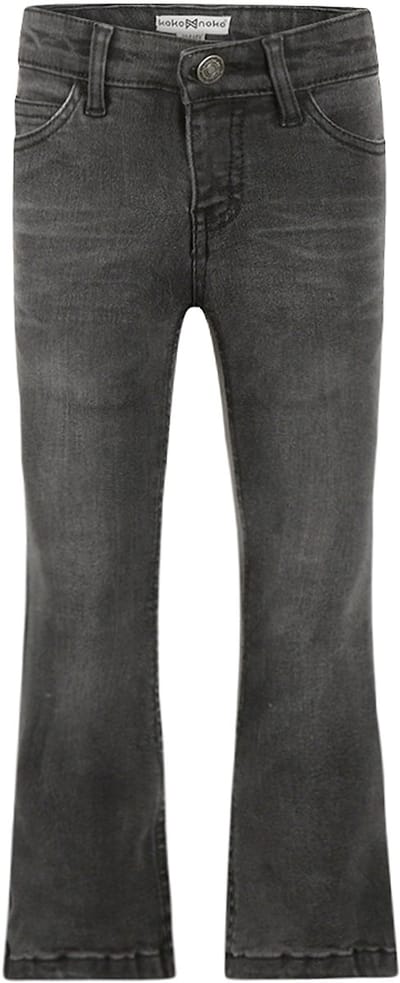 Koko Noko Meisjes Flared Jeans - Donkergrijs
