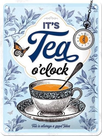 Wandbord - It’s Tea O’Clock