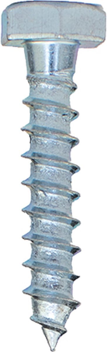 Houtdraadbouten Verzinkt M6 x 30 mm | Doos 200 stuks