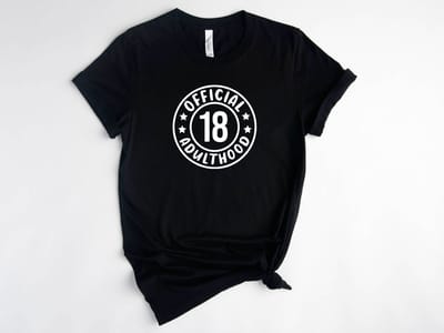 Lykke Official Adulthood | 18 Jaar | Dames - Heren - Unisex | Katoen | Dark Grey | Maat XS