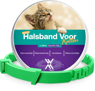TeekShield Halsband - Kat/Poes - Groen - Comfortabele Siliconen Halsband in Verstelbaar Design