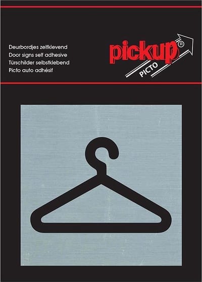 Pickup Route Alulook Alu Picto 80x80 mm - garderobe