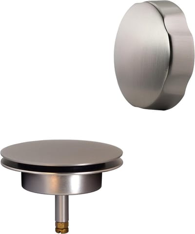 Westbrass A50TE-07 Standaard 1-1/2 inch vervangende trim voor kabelaandrijving bad afvoer afval & overloop assemblages, satijn nikkel