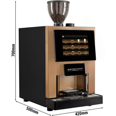 GGM Gastro Kaffeevollautomat - 30 Programme - 10 Zoll Touchscreen - 1 Bohnen- & 3 Pulverbehälter