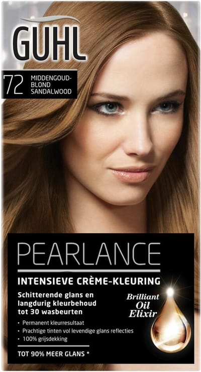 Guhl Pearlance Intensieve Crème-Haarkleuring 72 Middengoudblond Sandalwood - 3 x - Voordeelverpakking