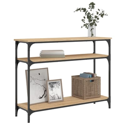 vidaXL - Wandtafel - 100x29x75 - cm - bewerkt - hout - sonoma - eikenkleurig