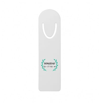 Hacebo® - bonusdad I love you metalen boekenlegger - Papa - de liefste bonusvader - vader cadeautjes - vaderdag - verjaardag - geschenk - kado Bladwijzer boekenleggers - 12.7 cm x 3.2cm