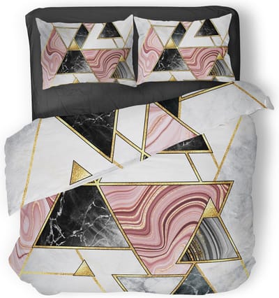 Eleganzzz Dekbedovertrek Geometric - Multi - Dekbedovertrek 200x200/220cm - Micropercal -Tweepersoons - Dekbedovertrekken - Geometrisch Dekbedovertrek