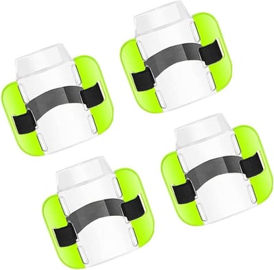 Dailygoods- Armband Badge Houder - 4 Stuks - Verstelbare Riem - Waterdicht - Lichtgewicht - Hoogwaardig PVC - Badgehouder