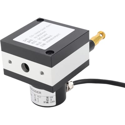 Dag. 38mm Trekdraad Encoder 10 tot 3000mm Bereik Incrementele Kabelencoder voor Cilinders Testmachines DC8-24V