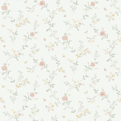 Boråstapeter Vliesbehang 38755 - Borosan Hem - Bloemen Groen - 53cm x 11.20m